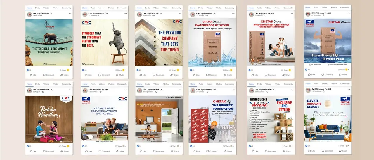 Social Media Marketing Work done for CWC Plyboards Pvt. Ltd. by Digital Mavens